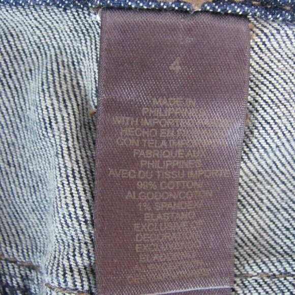 Liz Claiborne Jeans Womens Sz 4 (29 x 26) Slim Straight Leg Medium Wash Stretch - Picture 12 of 13